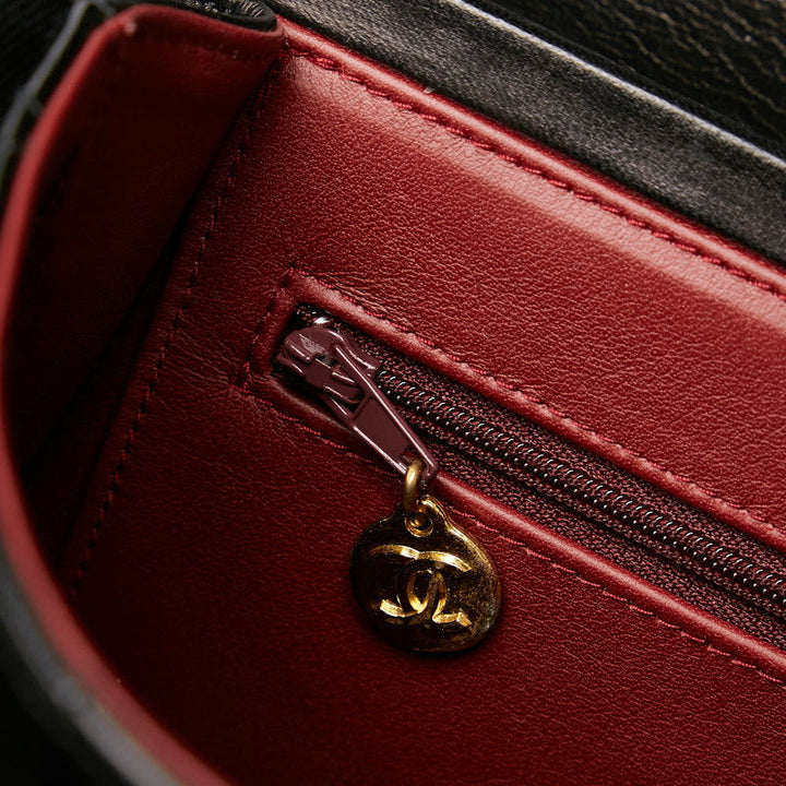 Top Quality Chanel Mattress ingle Chain Shoulder Bag Black Gold   Chanel
