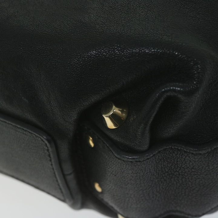 Chloe Hand Bag Leather Black 66030