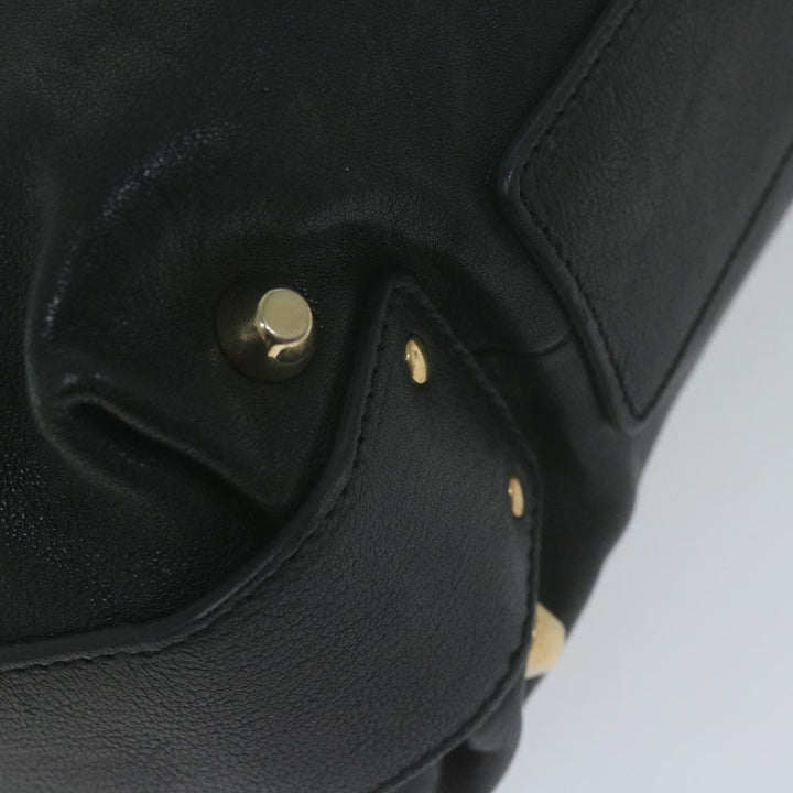 Chloe Hand Bag Leather Black 66030