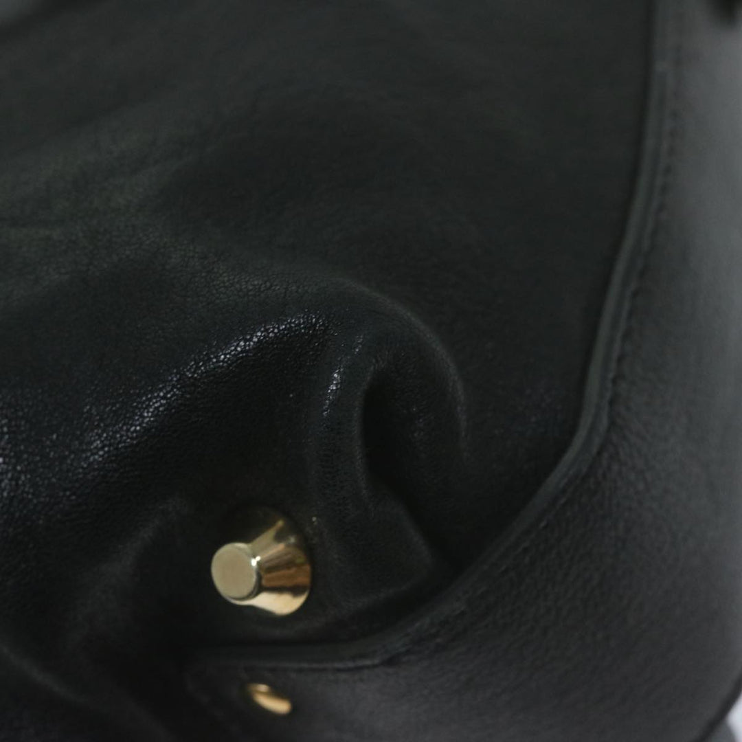 Chloe Hand Bag Leather Black 66030