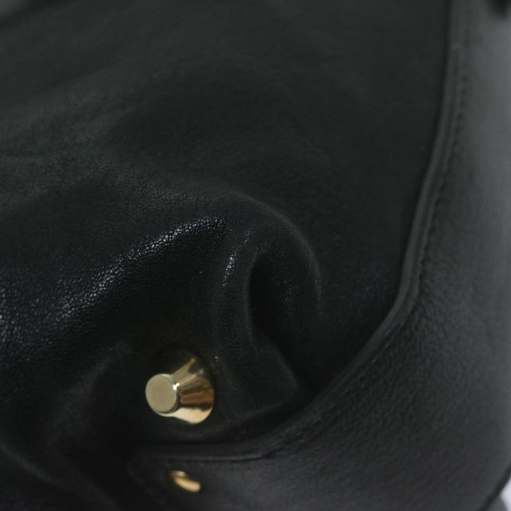 Chloe Hand Bag Leather Black 66030