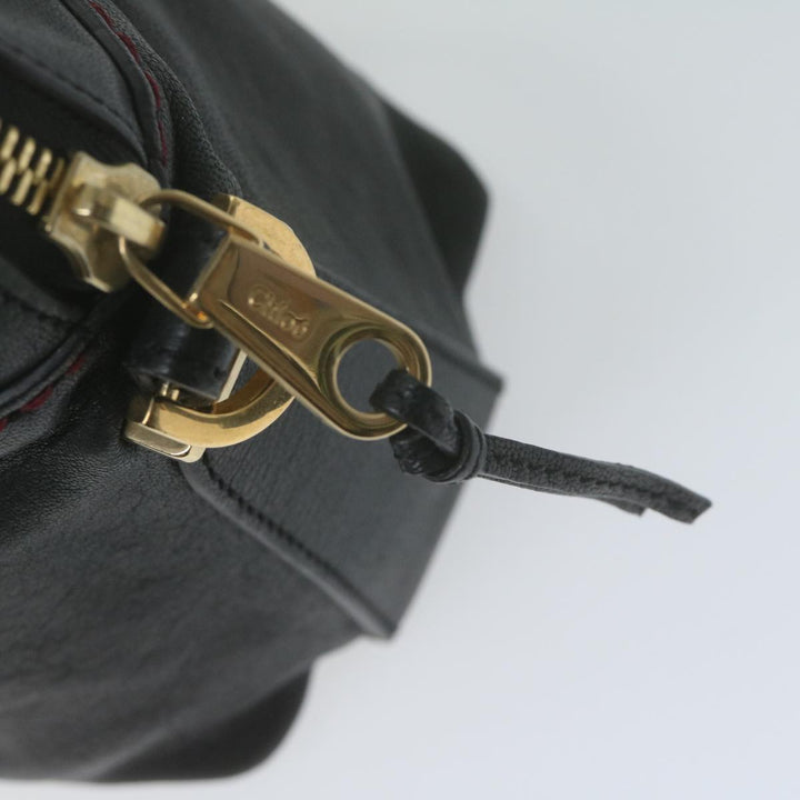 Chloe Hand Bag Leather Black 66030