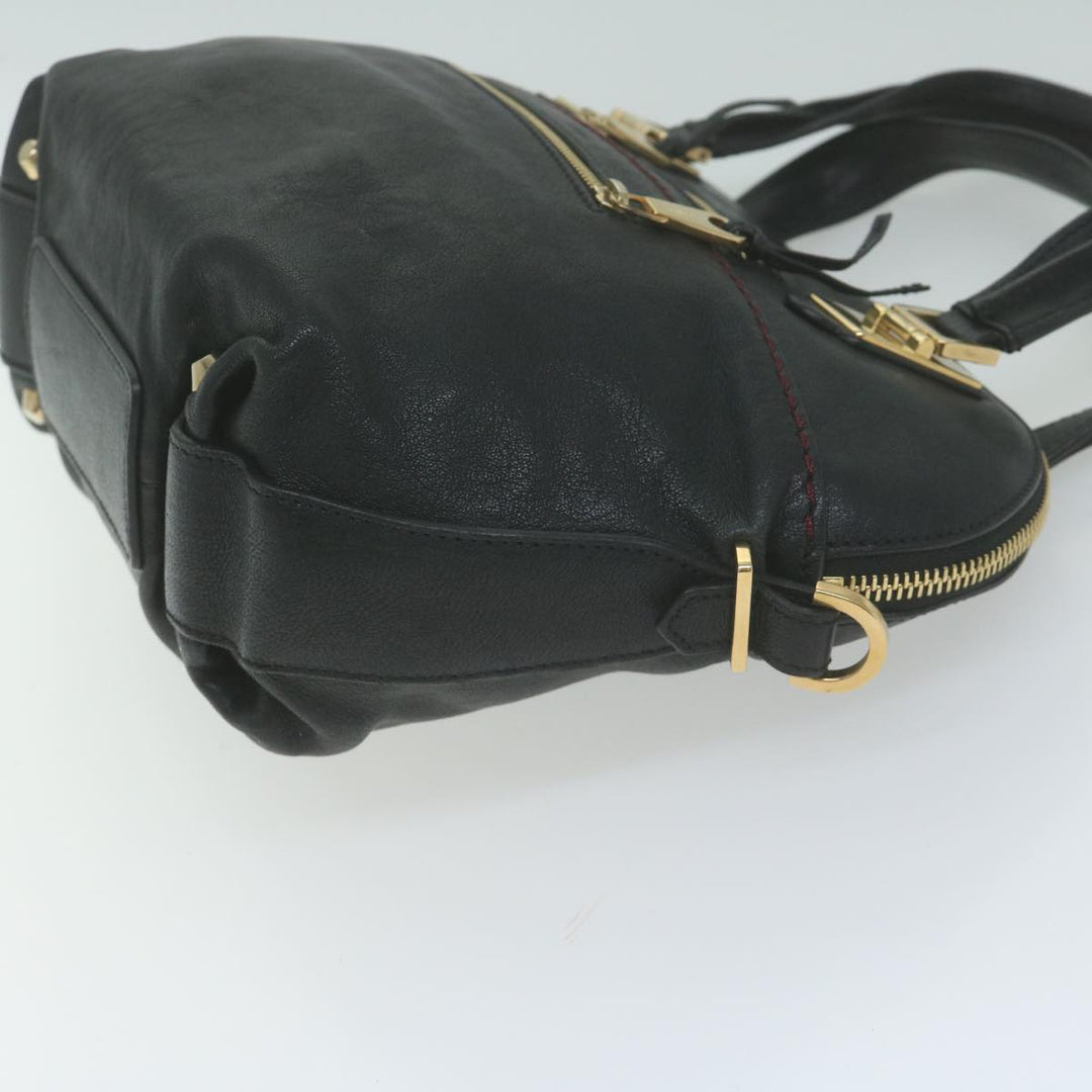 Chloe Hand Bag Leather Black 66030