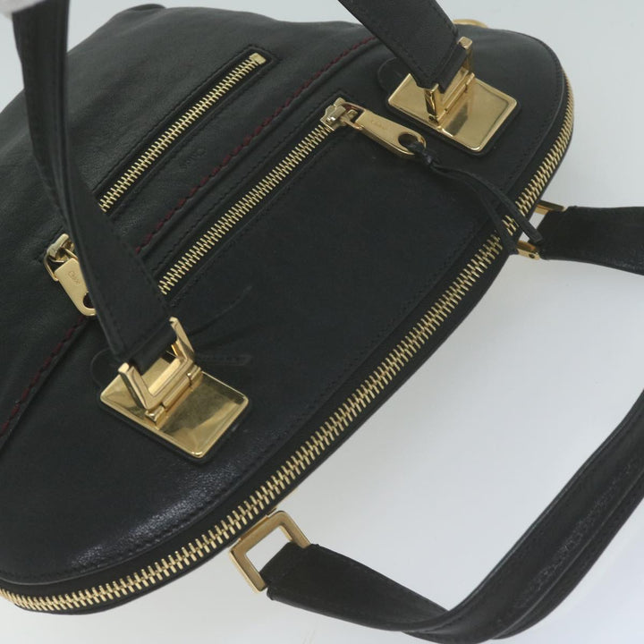 Chloe Hand Bag Leather Black 66030