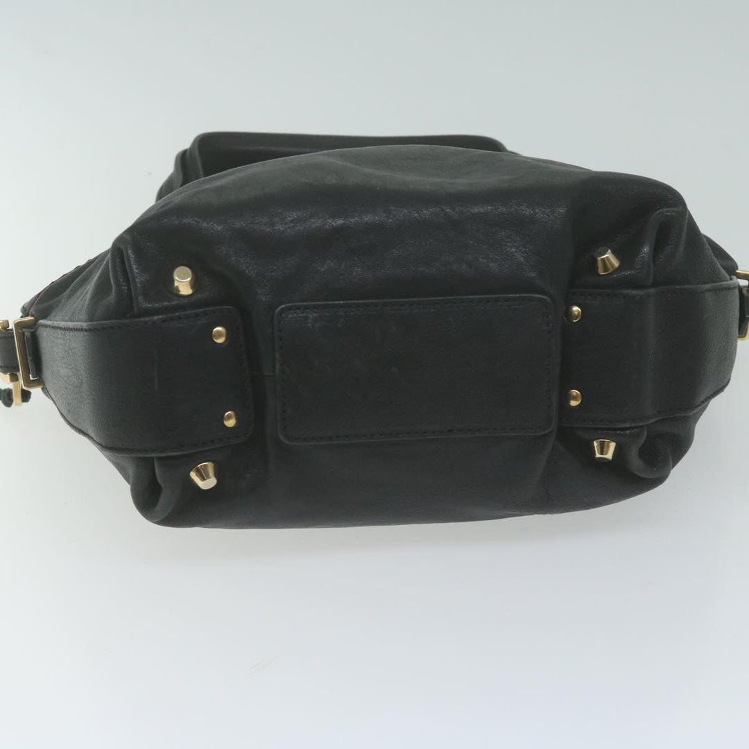 Chloe Hand Bag Leather Black 66030