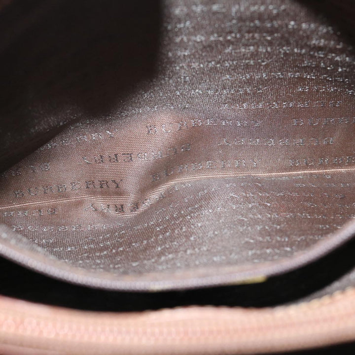 BURBERRY Nova Check Tote Bag PVC Beige Auth 66284