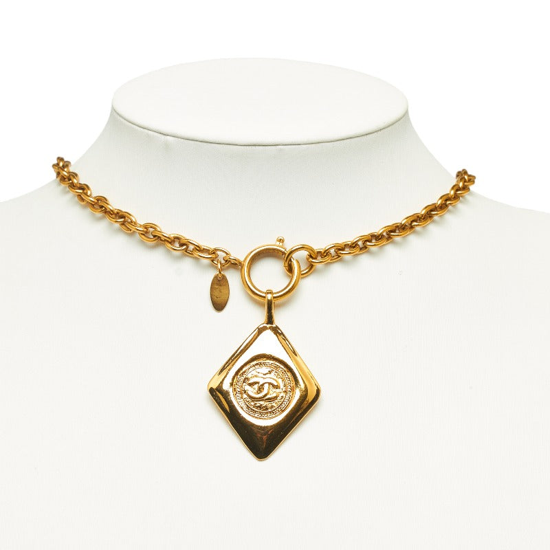 Top Quality Chanel Vintage Cocomark Diamond Collar Gold  Ladies Chanel