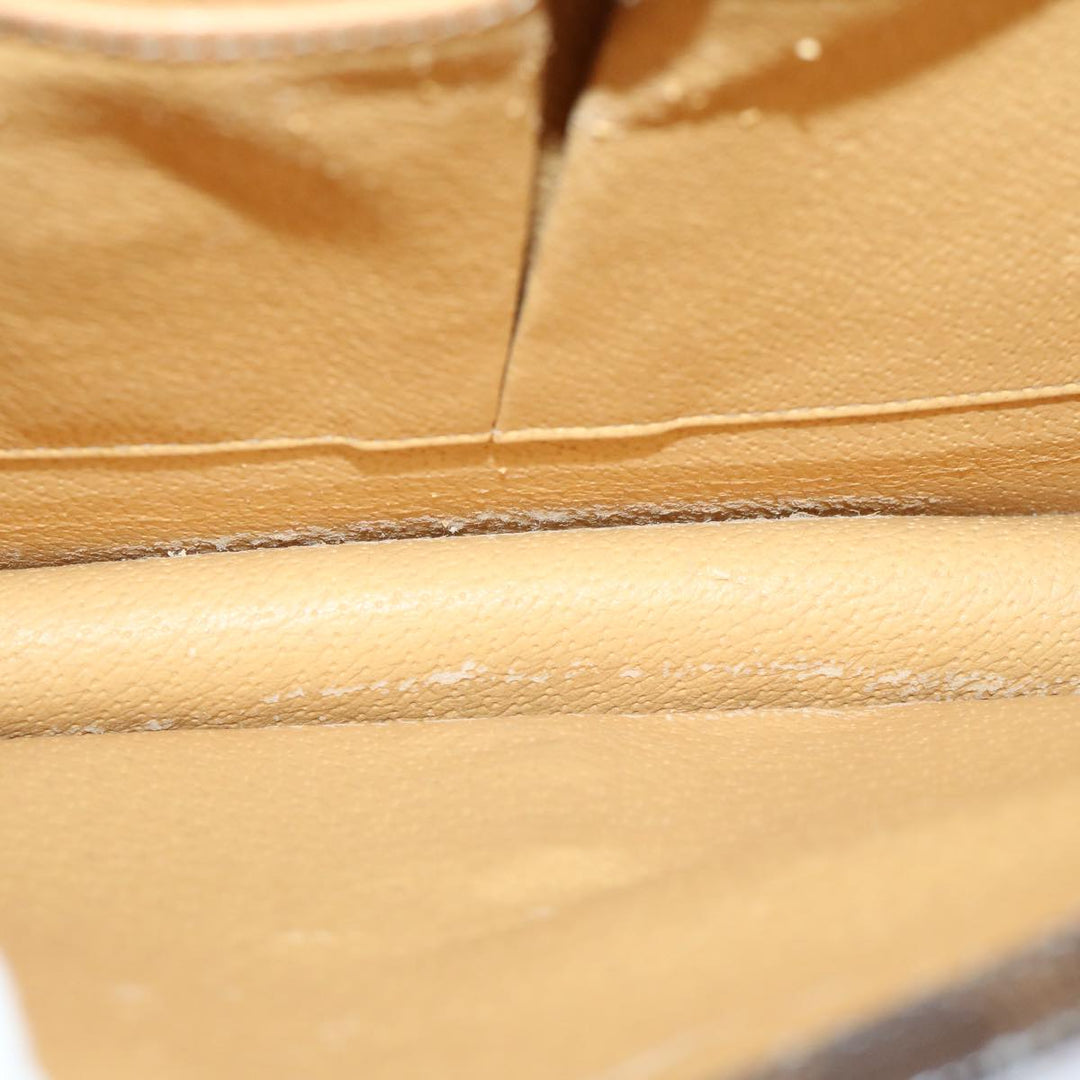 Celine Macadam Canvas Hand Bag PVC 2way Brown Auth 66347