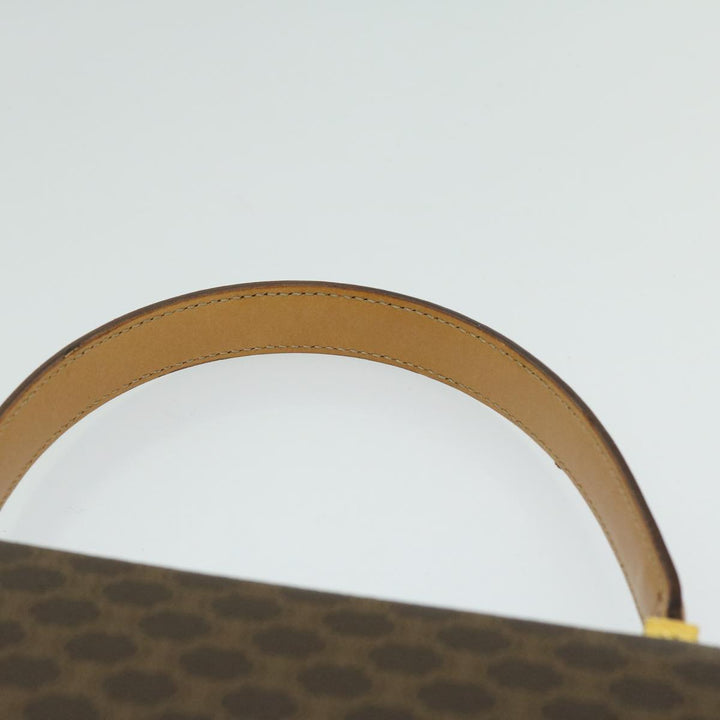 Celine Macadam Canvas Hand Bag PVC 2way Brown Auth 66347
