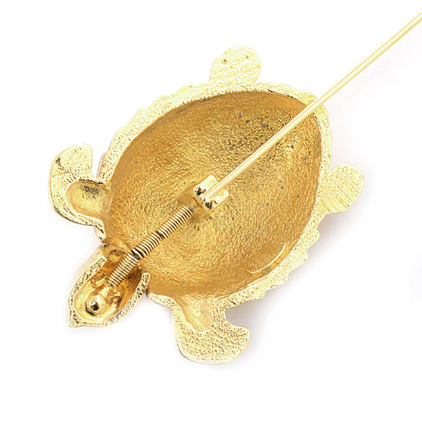 Top Quality Chanel Turtle Motif Brooch Vintage Gold