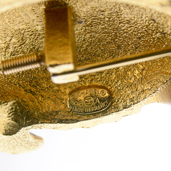Top Quality Chanel Turtle Motif Brooch Vintage Gold