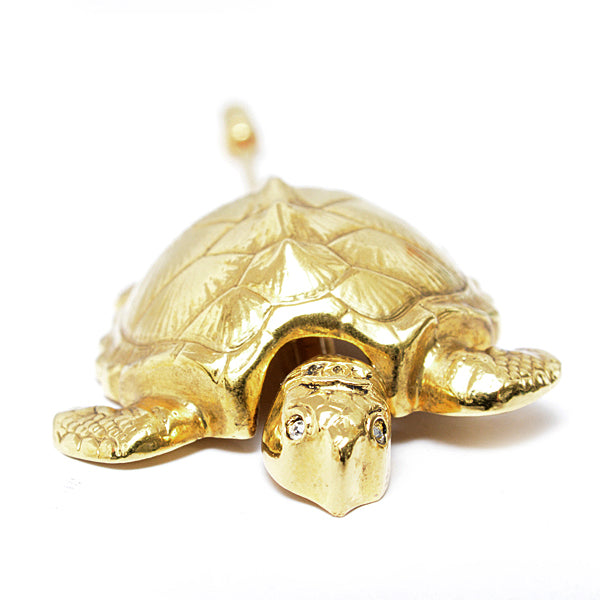 Top Quality Chanel Turtle Motif Brooch Vintage Gold
