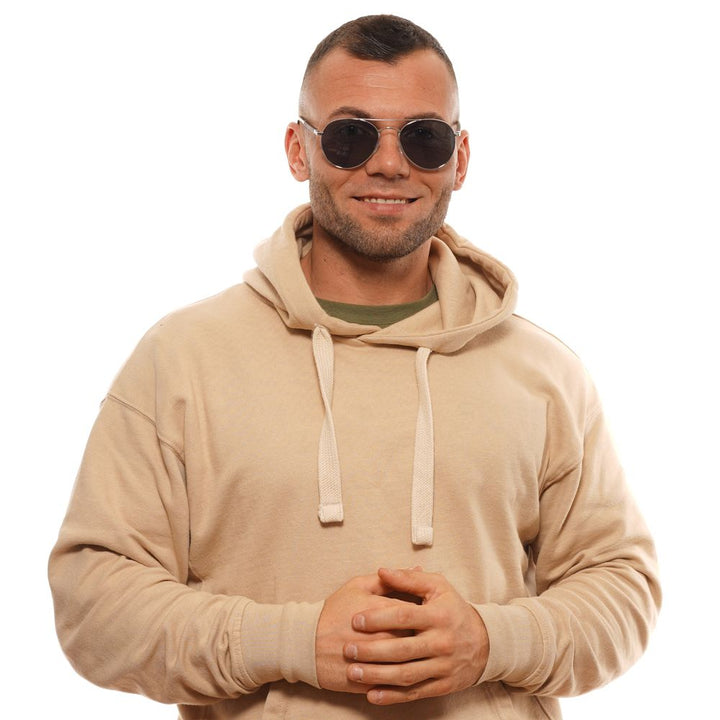 Zegna Couture Silver Men Men's Sunglasses