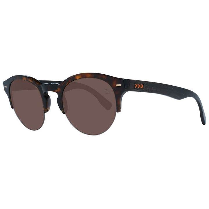 Zegna Couture Brown Men Men's Sunglasses