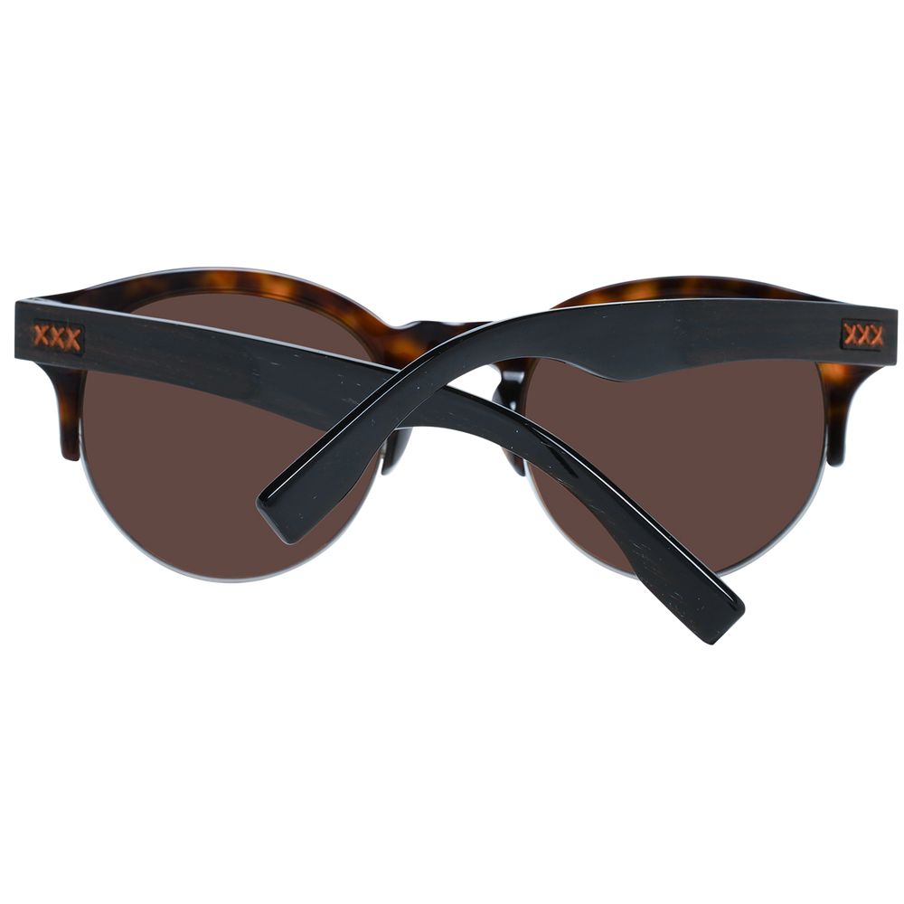 Zegna Couture Brown Men Men's Sunglasses