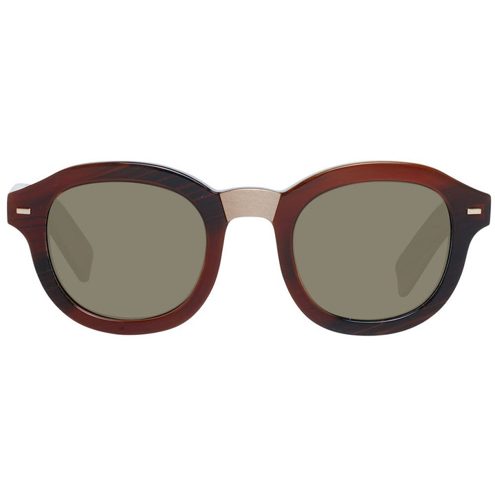 Zegna Couture Brown Men Men's Sunglasses