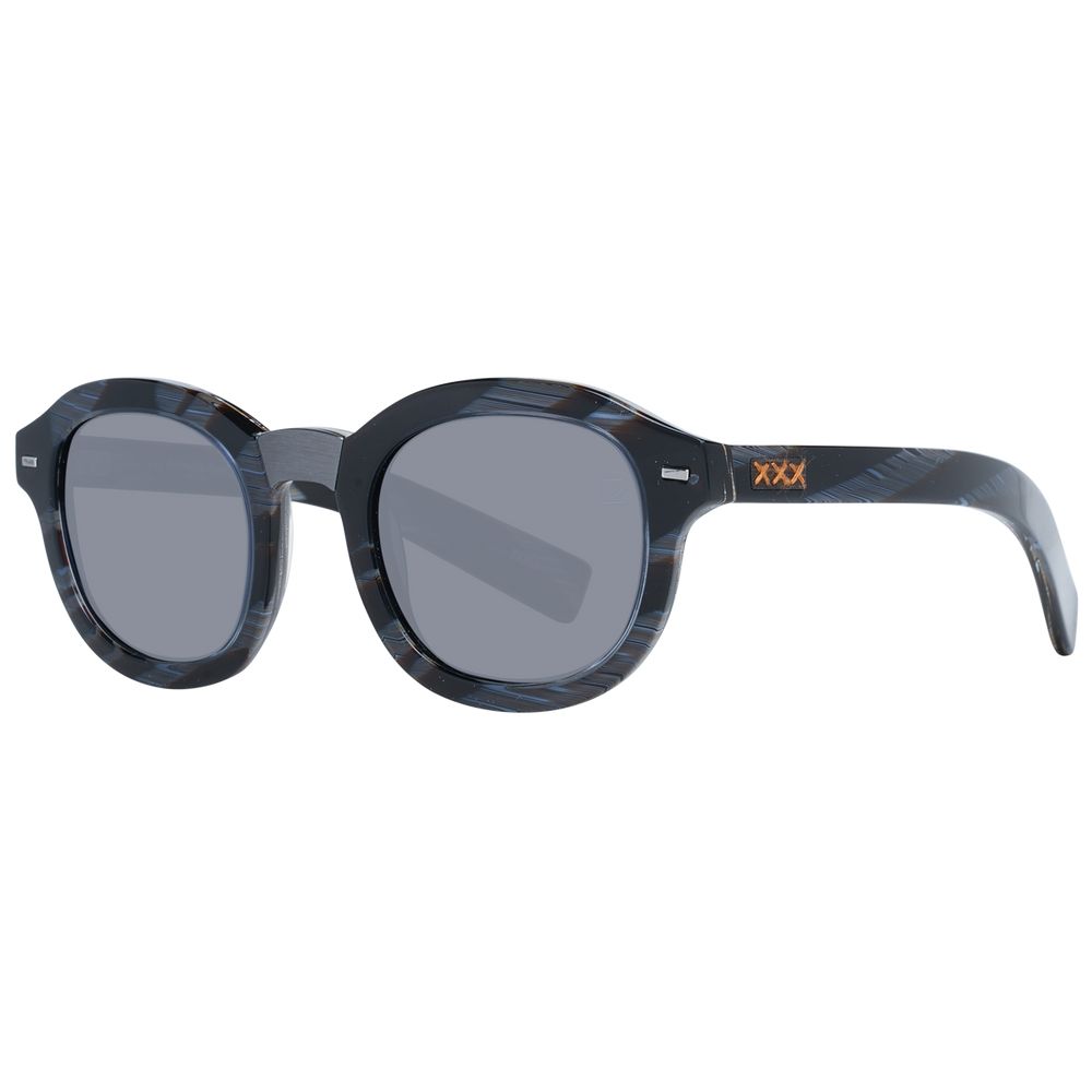 Zegna Couture Blue Men Men's Sunglasses