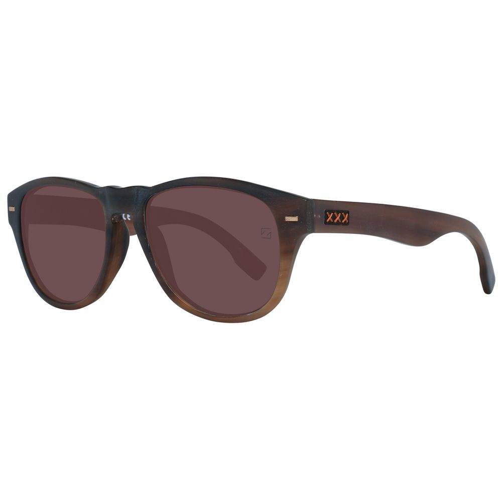 Zegna Couture Brown Men Men's Sunglasses