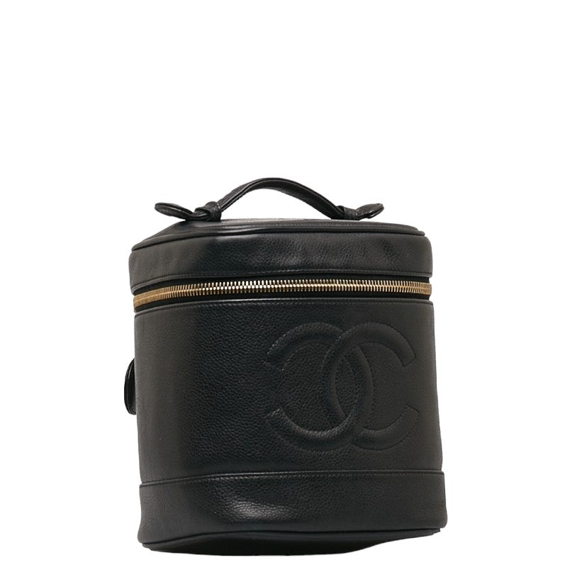 Top Quality Chanel DECACOCOMARK Handbag Vanity Bag Black Caviar S  CHANEL