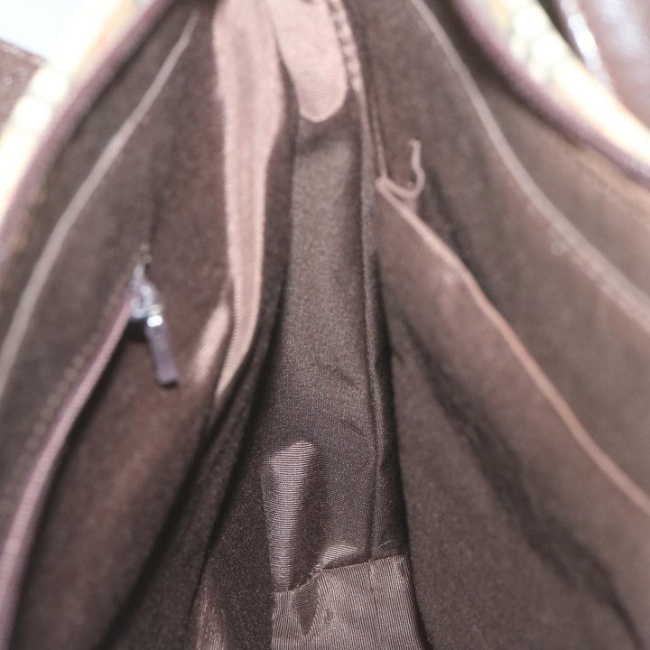 Burberry Nova Check Tote Bag Canvas Beige Auth 66489