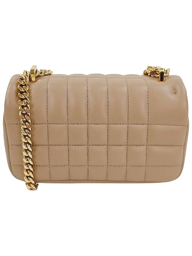 Burberry Lola Quilted Leather Mini Shoulder Bag Beige