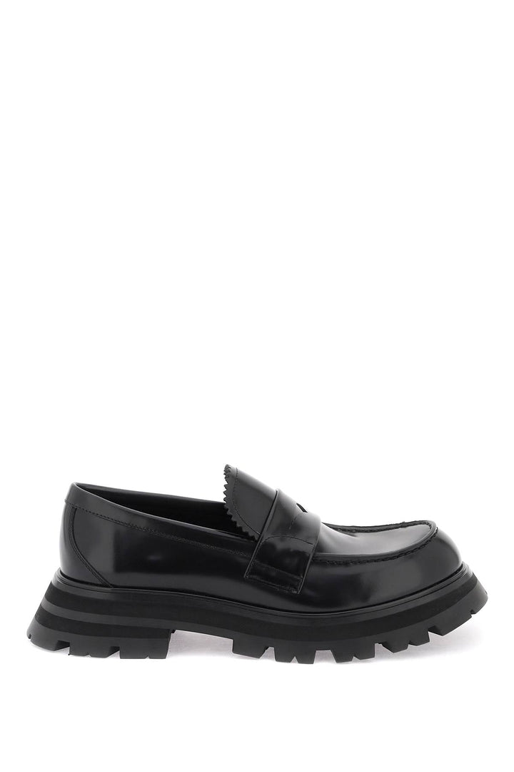 BRUSHED LEATHER WANDER LOAFERS