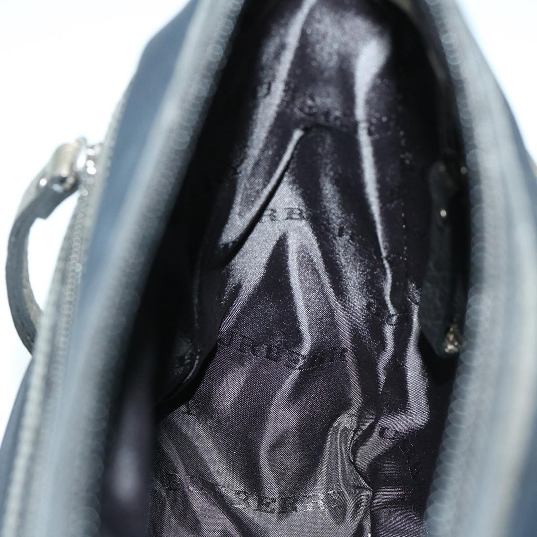 Burberry Shoulder Bag Nylon Black Auth 66638