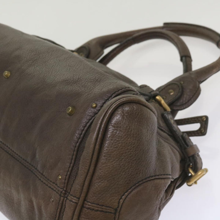 Chloe Paddington Shoulder Bag Leather Brown 66641