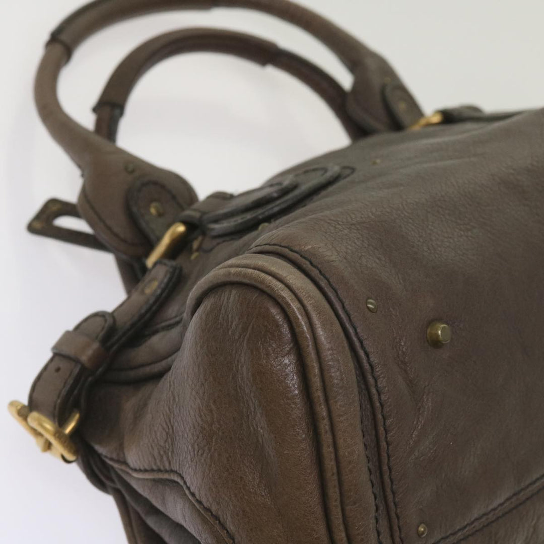 Chloe Paddington Shoulder Bag Leather Brown 66641