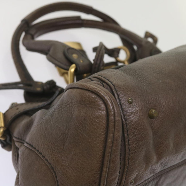 Chloe Paddington Shoulder Bag Leather Brown 66641