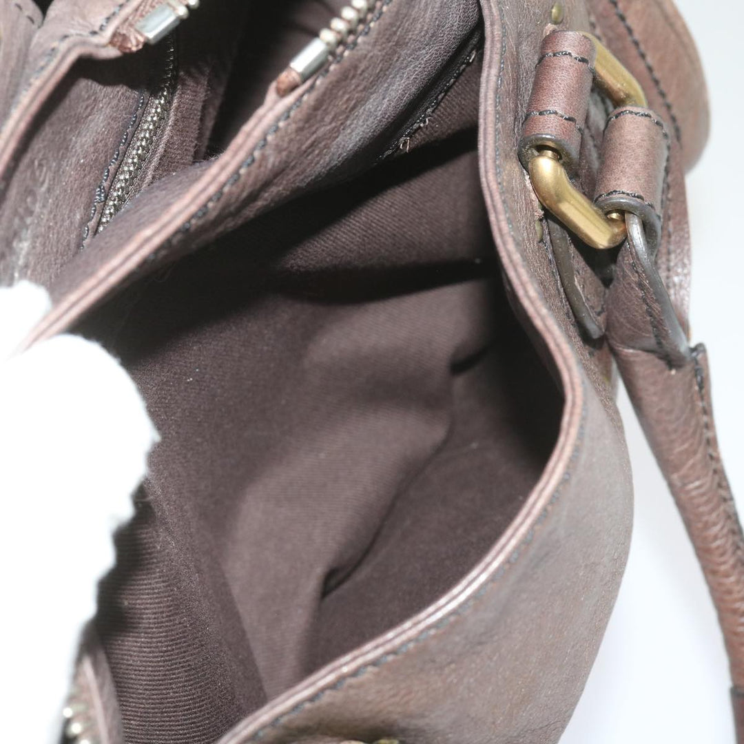 Chloe Paddington Shoulder Bag Leather Brown 66641