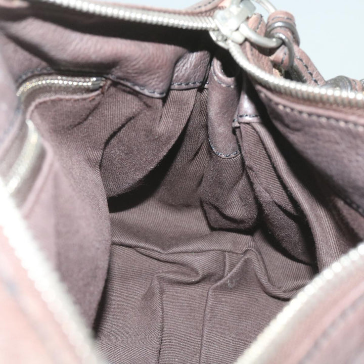 Chloe Paddington Shoulder Bag Leather Brown 66641