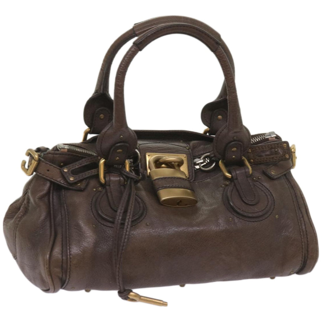 Chloe Paddington Shoulder Bag Leather Brown 66641
