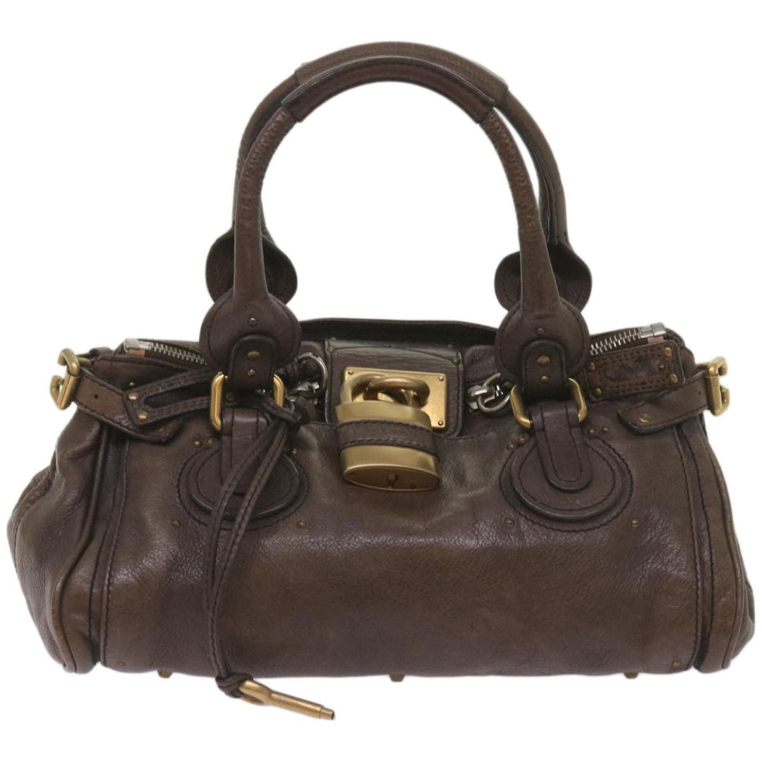 Chloe Paddington Shoulder Bag Leather Brown 66641