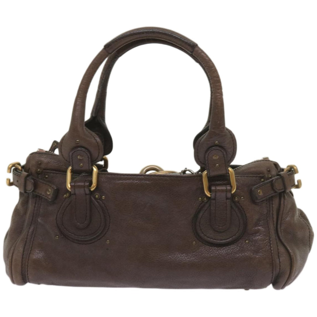 Chloe Paddington Shoulder Bag Leather Brown 66641
