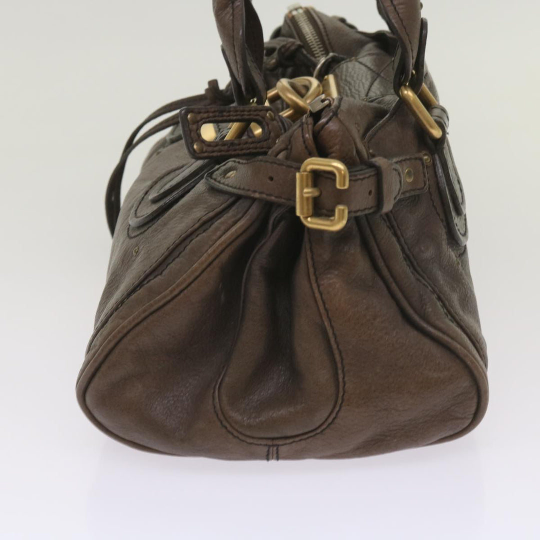 Chloe Paddington Shoulder Bag Leather Brown 66641