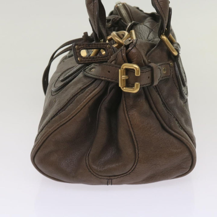 Chloe Paddington Shoulder Bag Leather Brown 66641