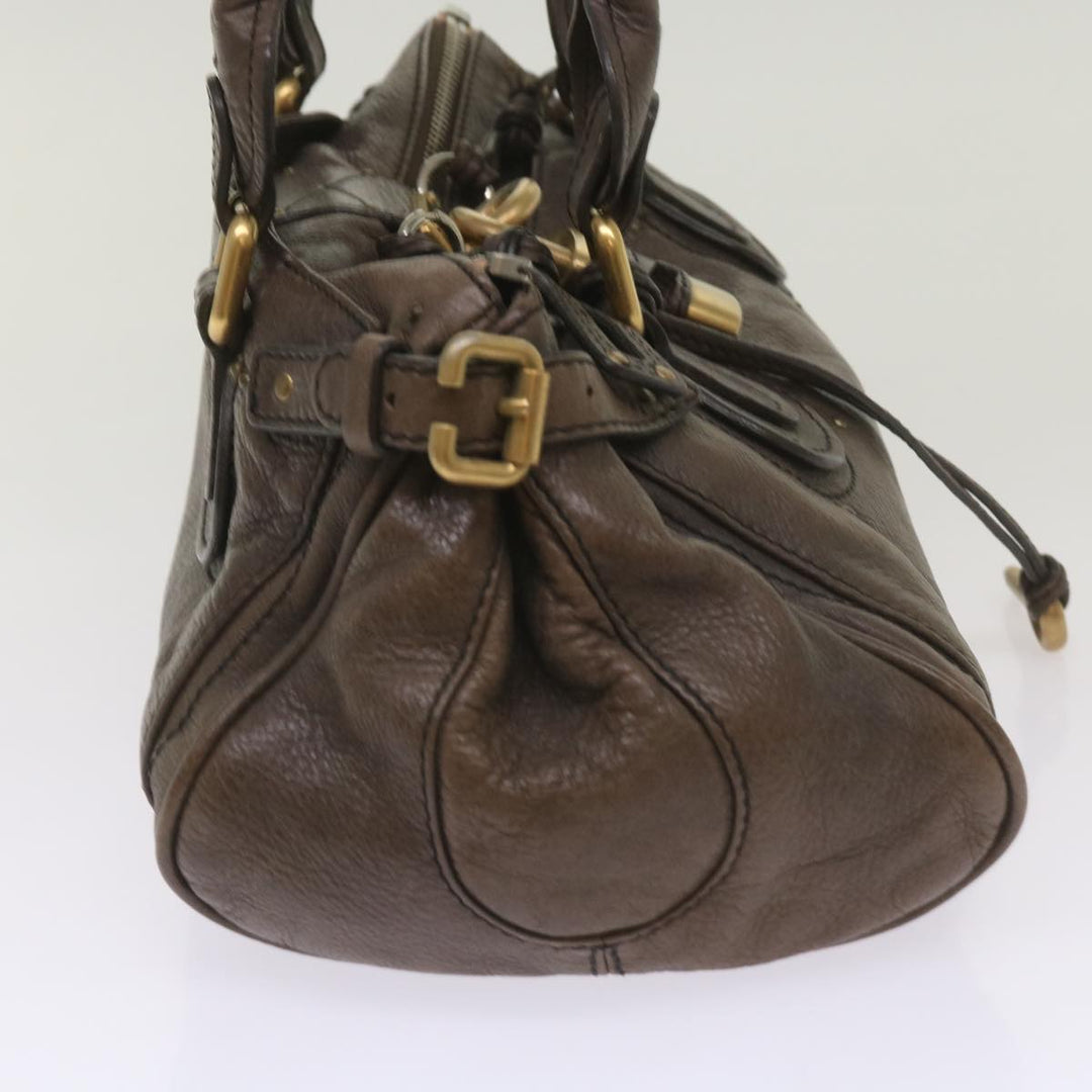 Chloe Paddington Shoulder Bag Leather Brown 66641