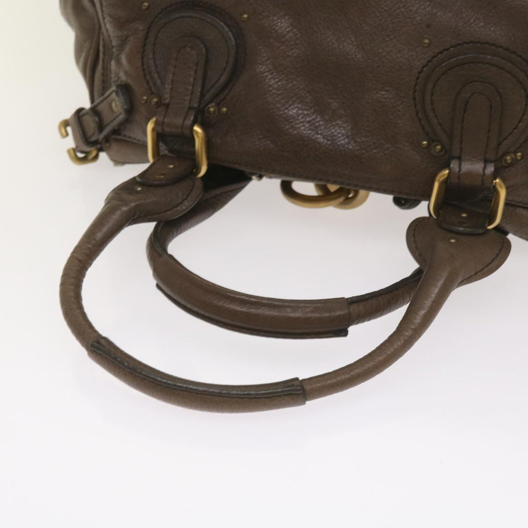 Chloe Paddington Shoulder Bag Leather Brown 66641