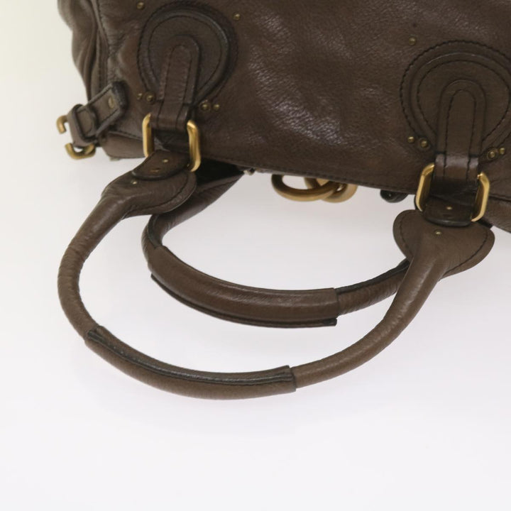 Chloe Paddington Shoulder Bag Leather Brown 66641