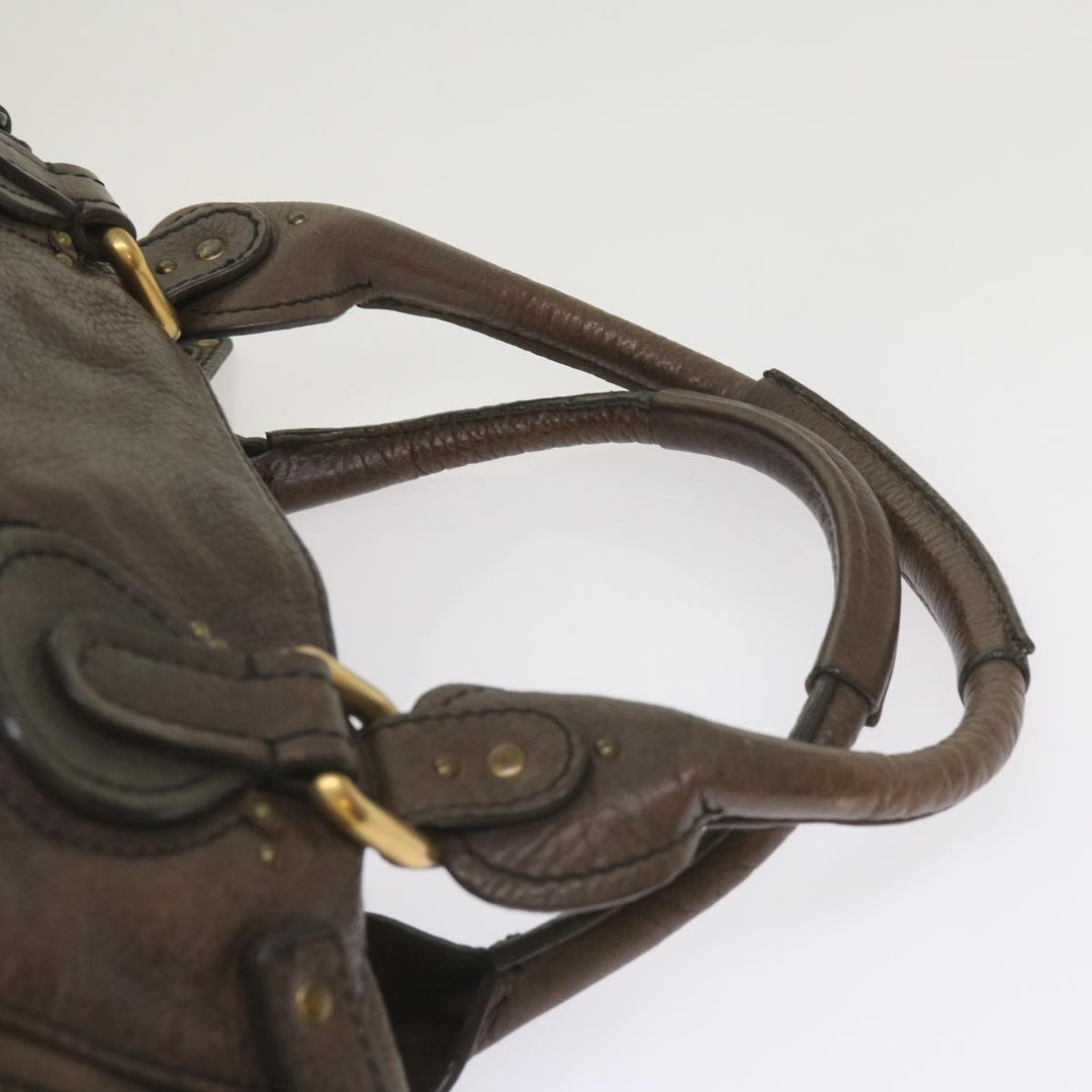 Chloe Paddington Shoulder Bag Leather Brown 66641