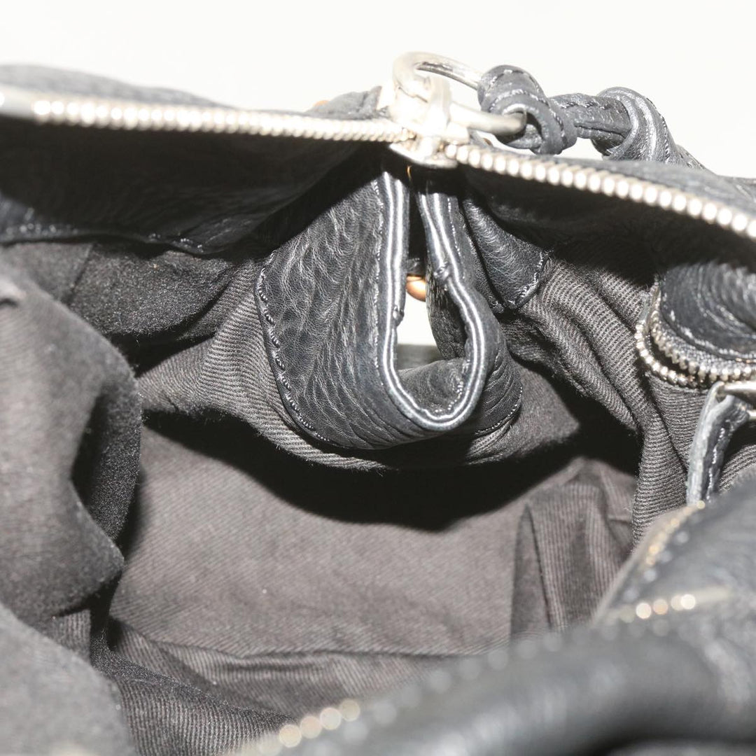 Chloe Paddington Shoulder Bag Leather Black 66642