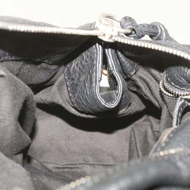 Chloe Paddington Shoulder Bag Leather Black 66642