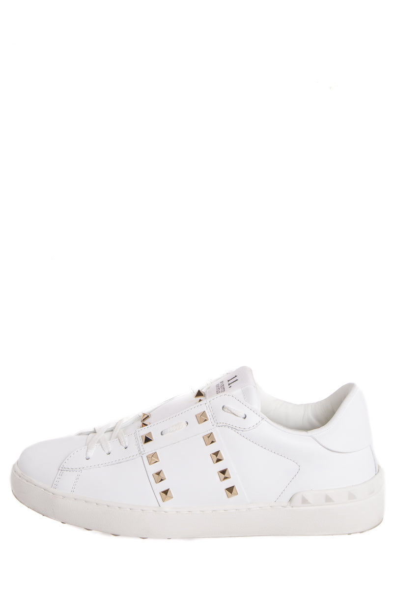 Valentino White Rockstud  Sneakers SZ 42