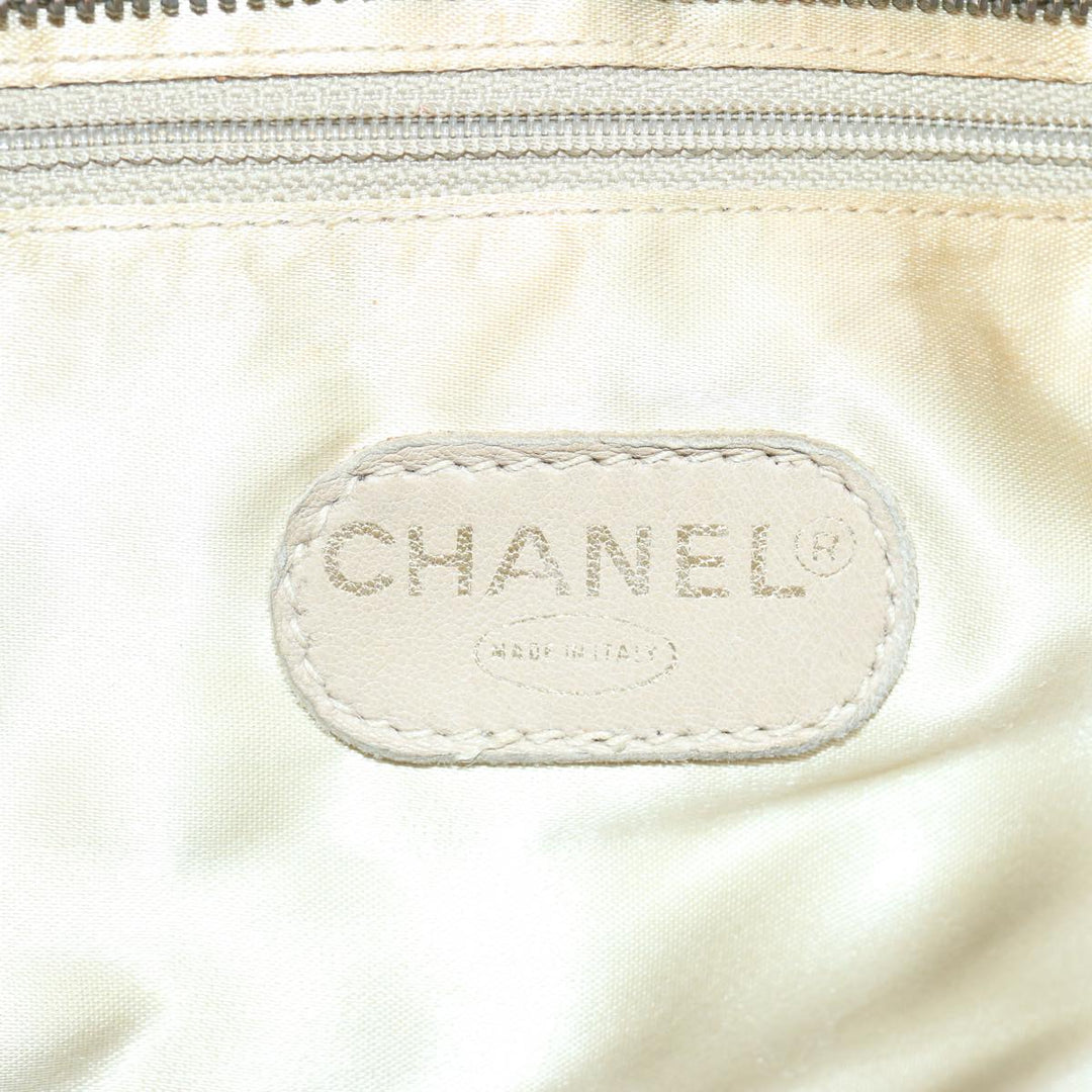 Chanel Matelasse Tote Bag Straw Brown CC Auth 66963