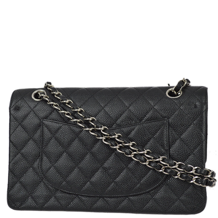 Top Quality Chanel Black Caviar Medium Classic Double Flap Shoulder Bag