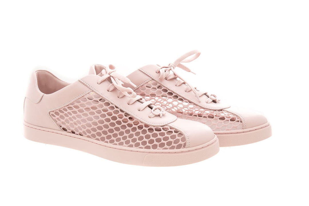 Gianfranco Ferre HELENA Low Top Mesh Blush Sneakers SZ 41