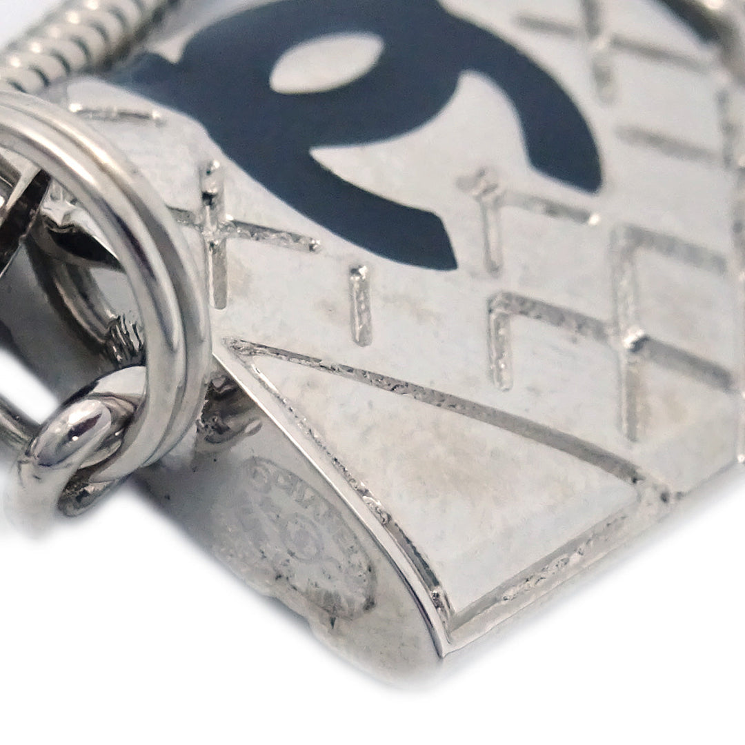 Top Quality Chanel Cambon Ligne Strap Silver 05C Small New