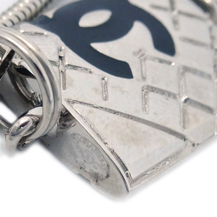 Top Quality Chanel Cambon Ligne Strap Silver 05C Small New