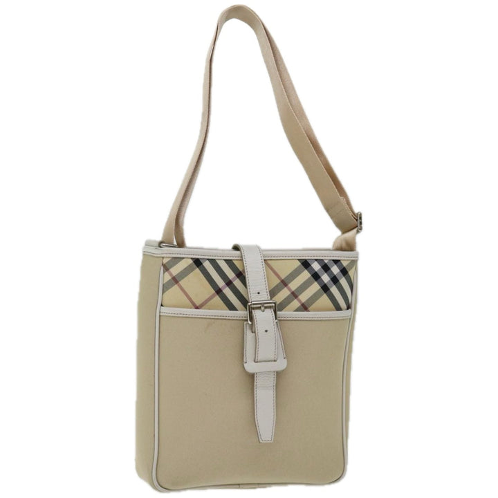 Top Quality Burberry Nova Check Shoulder Bag Canvas Beige Auth 67083
